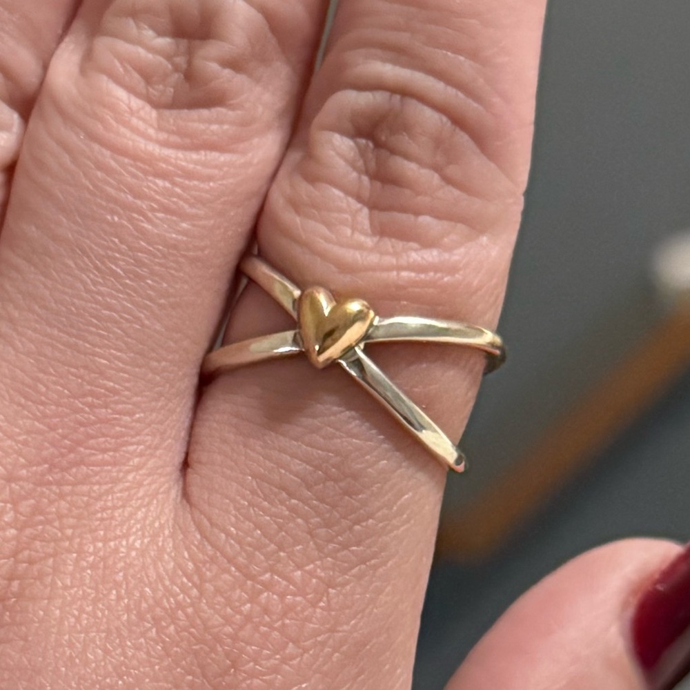 James Avery Two-Tone Heart Ring